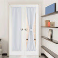 Nicetown Sidelight Door Curtains, Thermal Insulated Blackout Front Door Window Curtains For French Door Room Darkening Shade For Patio Glass Door, Greyish White, W12 X L72 Inch, 1 Panel