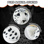 Gisqis Snow Leopard Stuffed Animals, 24' Stuffed Snow Leopard Plush White Leopard Plush Toys Pillow Soft Realistic Jungle Stuff