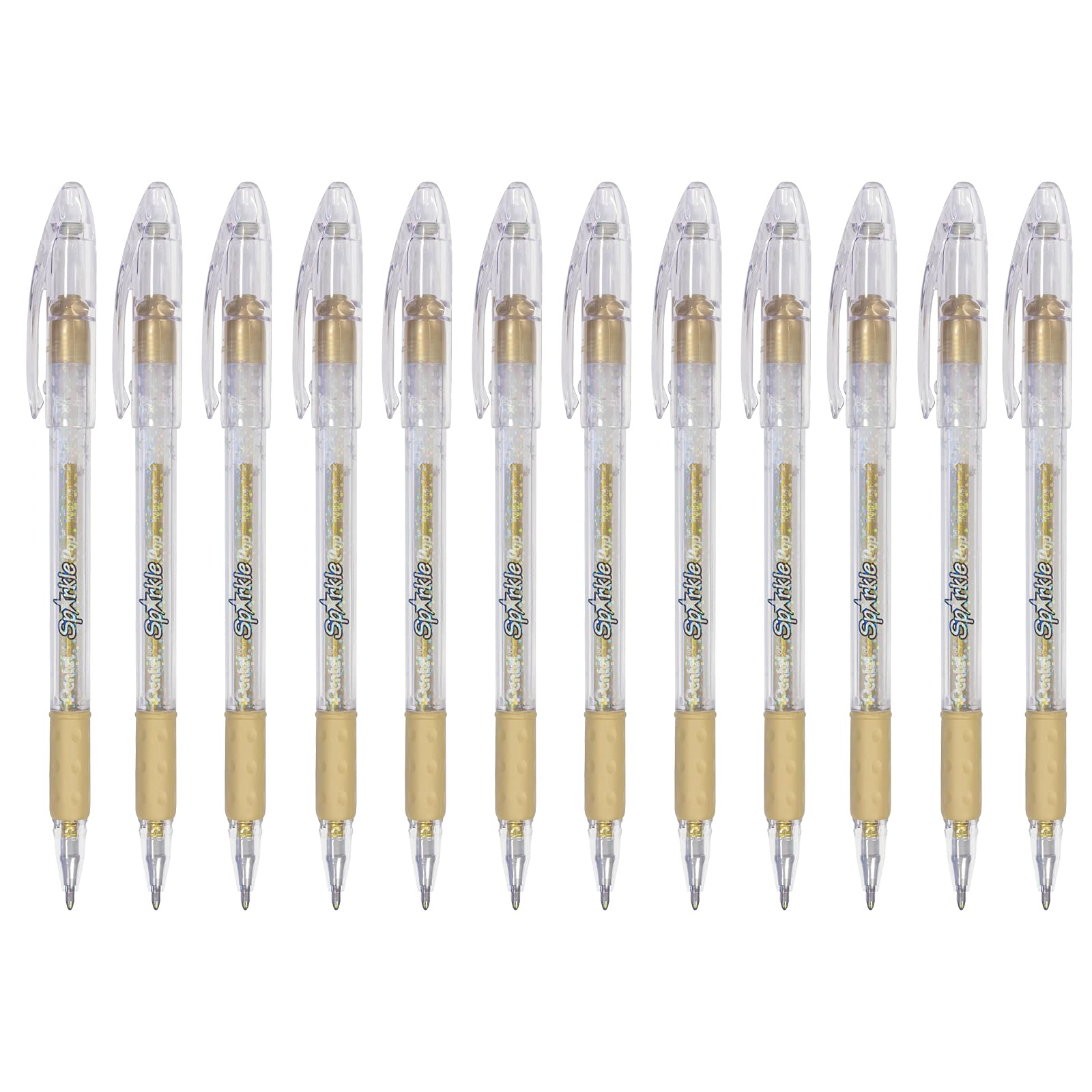 Pentel Sparkle Pop Metallic Gel Pen, (1.0Mm) Bold Line, Gold - K91-Dx