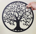 RESACO Tree of Life Wall Art Metal Tree Life Wall Decor Family Tree Wall Plaque 11 Inches Tree of Life Wall Hanging for Bathroom