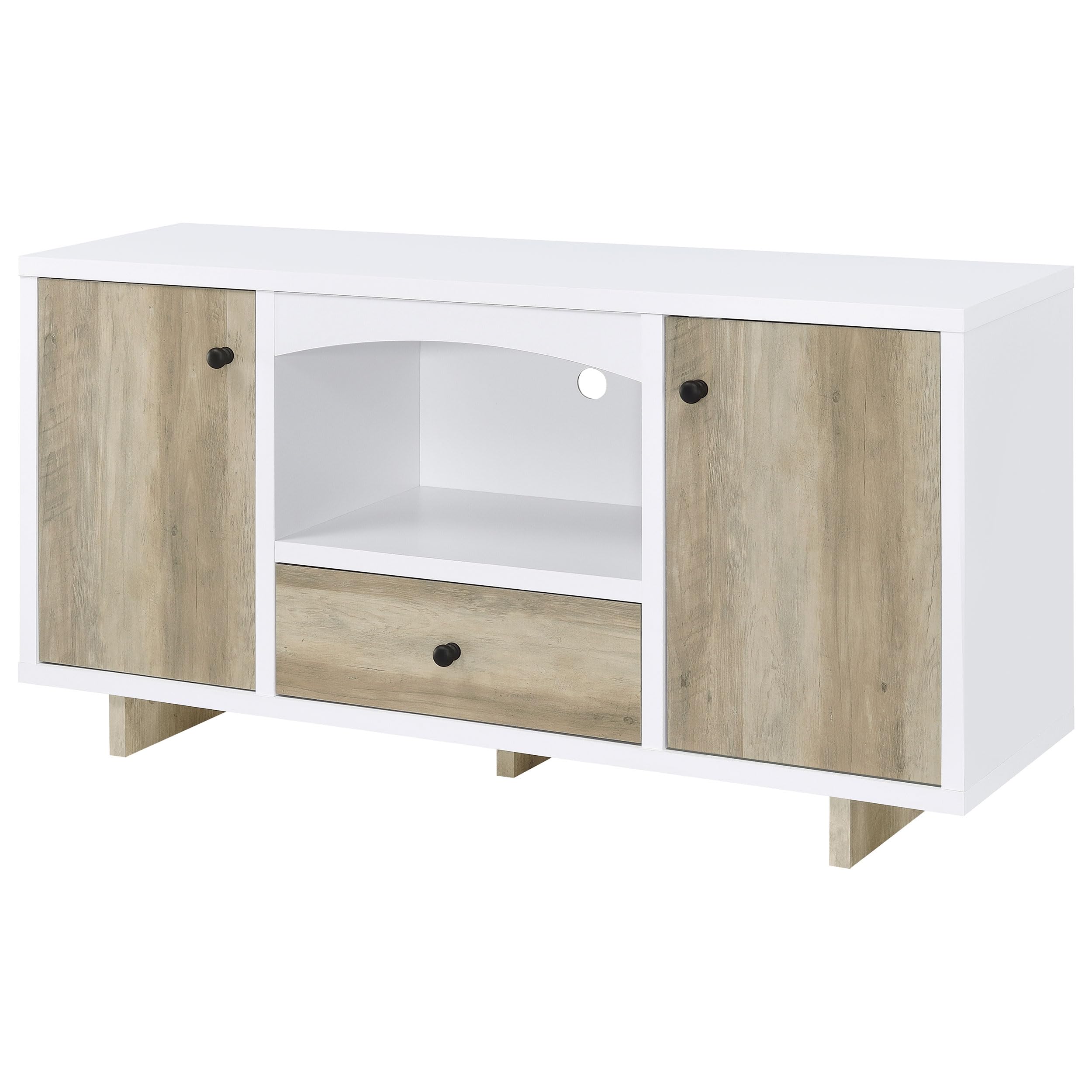 Coaster Home Furnishings Dalton 2-Door Storage Credenza White and Distressed Pine