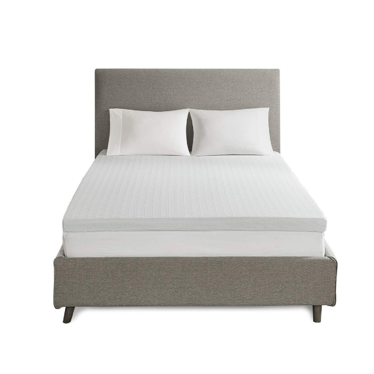 Sleep Philosophy Gel Infused Memory Foam Mattress Topper Luxurious, All Season Enhanced Bed Support, Queen(3' Thick), Removable