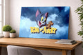 DesignSkinz Wall Art | HD Metal Prints | Home Decor for Living Room, Bedroom, Office, Study, Shelf (24x16inch)  Pastel Cartoon