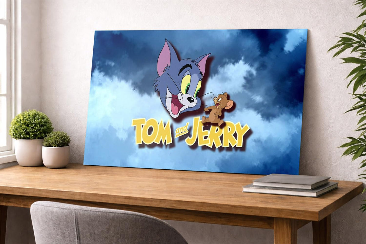 DesignSkinz Wall Art | HD Metal Prints | Home Decor for Living Room, Bedroom, Office, Study, Shelf (24x16inch)  Pastel Cartoon