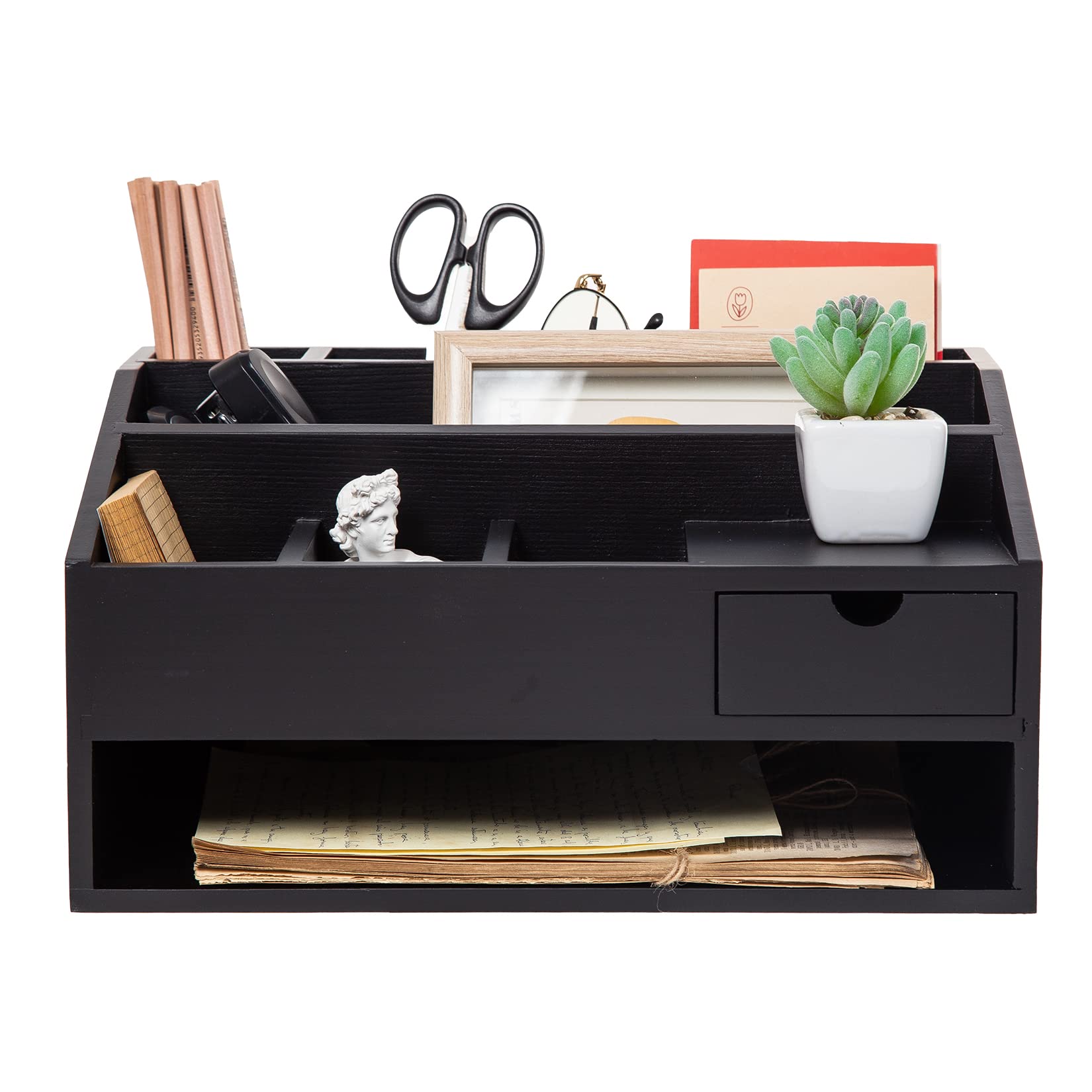 Wood Desk Drawer Organizers With File Organizer Pen Holder Office Decor Combo For Desk Organization Home Can Arrange Office Supp