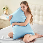 Infiixso Mulberry Silk Pillowcase For Hair And Skin, Silk Pillow Cases Standard Size Set Of 2 With Hidden Zipper 20X26 Inches, S