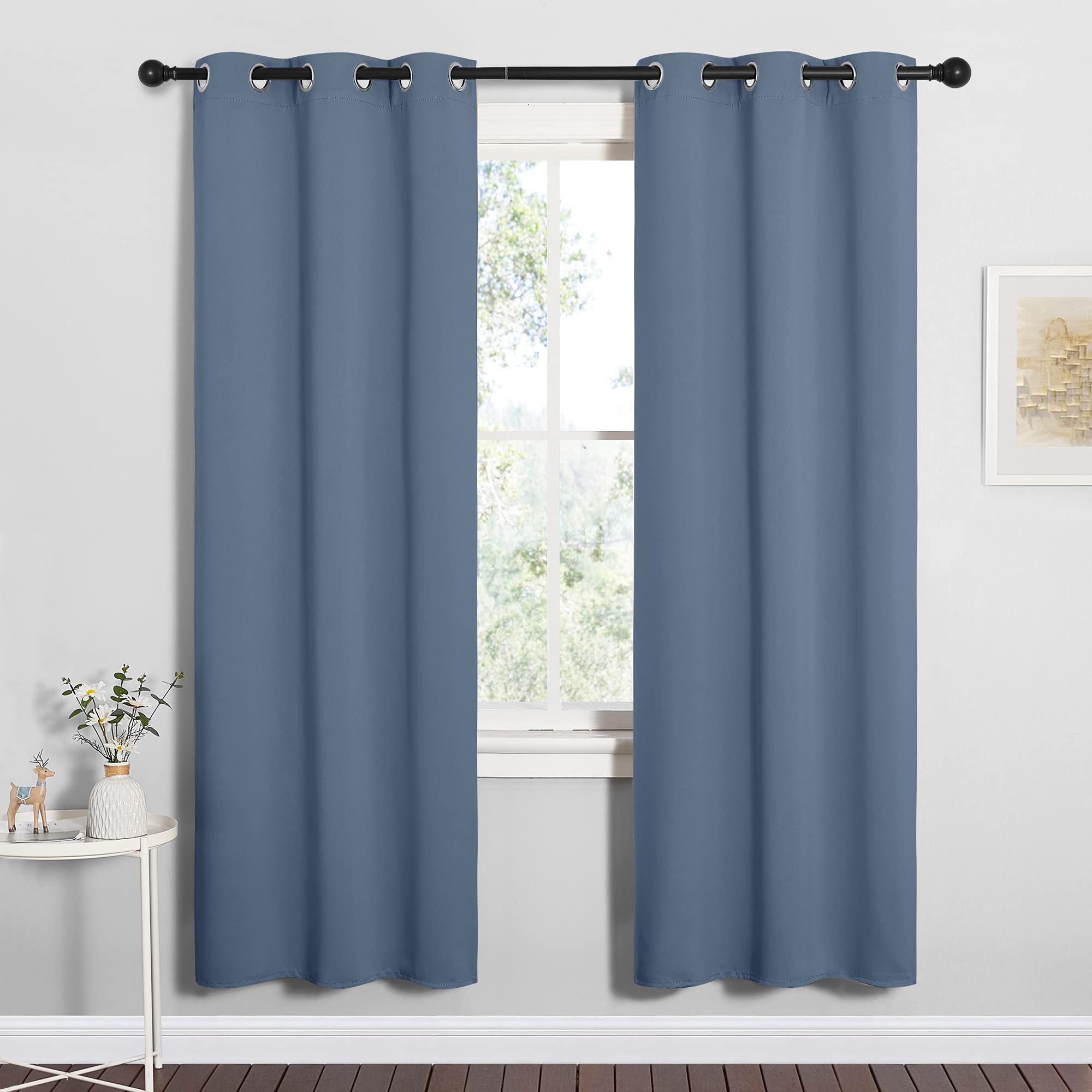 NICETOWN Blackout Curtains for Bedroom, Home Decoration Thermal Insulated Noise Reducing Curtains & Drapes for Boys Room, Privac