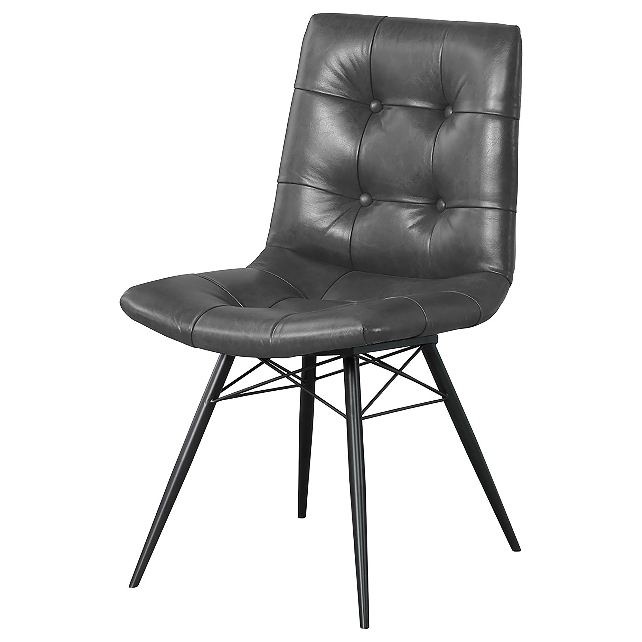 Coaster Home Furnishings Aiken Tufted Dining Chairs Charcoal (Set of 4)