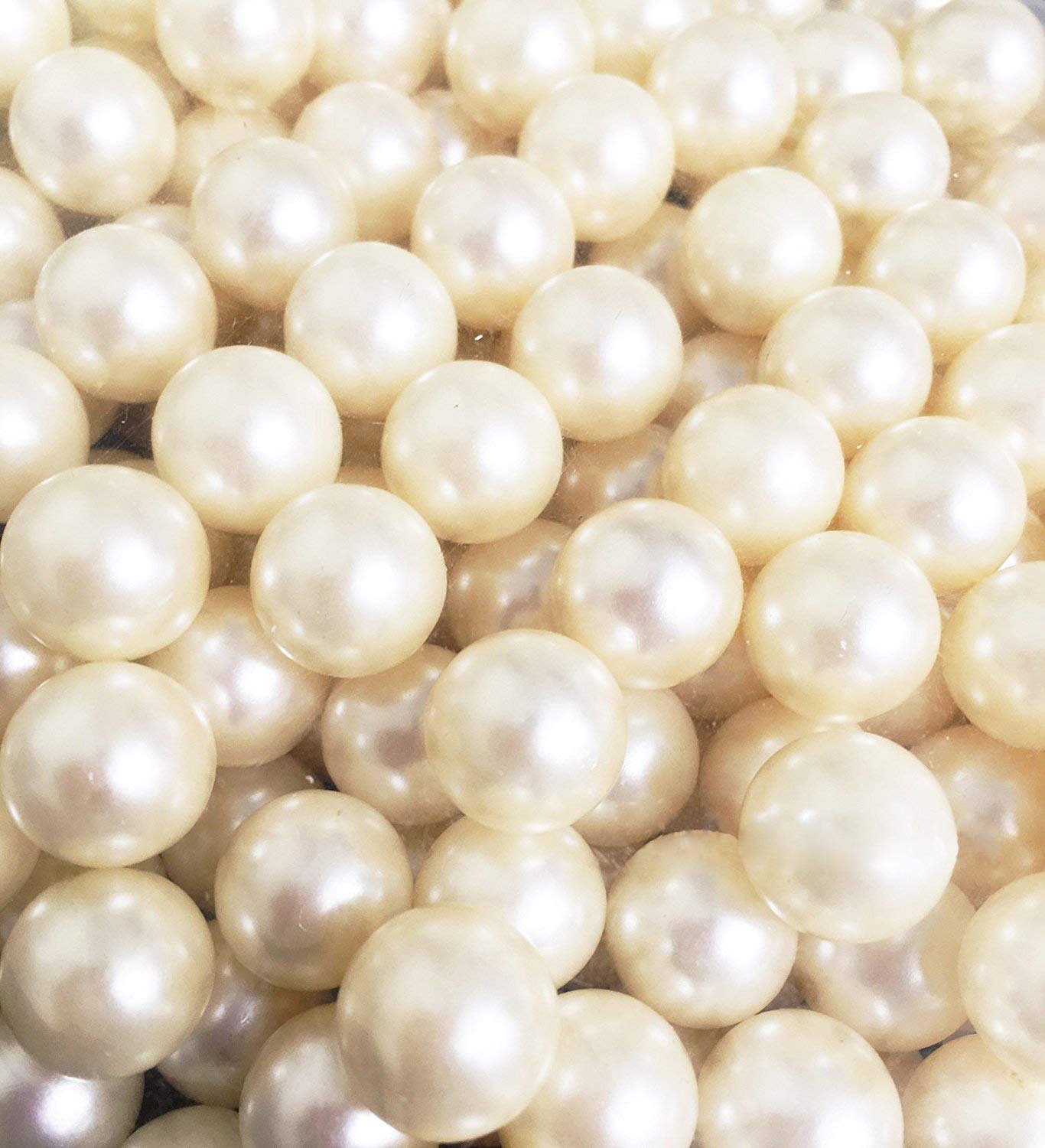 LolaSaturdays Pearls 320pcs Loose Beads - no Hole, Bulk vase Filler Pearls for centerpieces Jewelry or Wedding Decorations, Pear