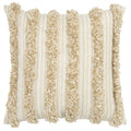 Rizzy Home Donny Osmond Stripe 20" X 20" Poly Filled Pillow With Cotton Canvas Cover-Beige
