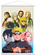 Trends International Naruto Shippuden - Key Art Wall Poster, 22.375 x 34, Print and White Hanger Bundle