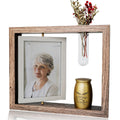 Twotigers 2.8 Small Urn for Human Ashes and Memorial Picture Frame Hold a 4 x 6 Photo, Mini Keepsake with, Golden Medium Urn Bro