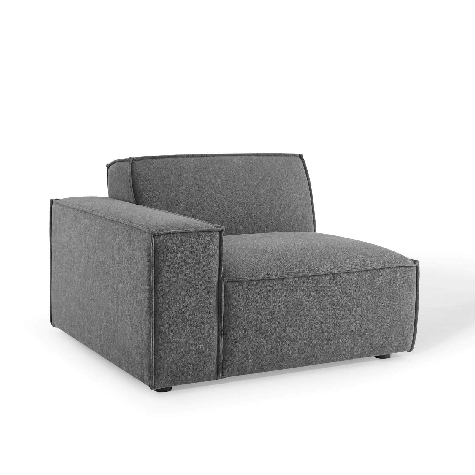 Modway Eei-3870-Cha Restore Right-Arm Sectional Sofa Chair, Charcoal