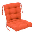 Blazing Needles 18 38-inch Twill Seat/Back Tufted Chair Cushion, 18 x 38, Tangerine Dream