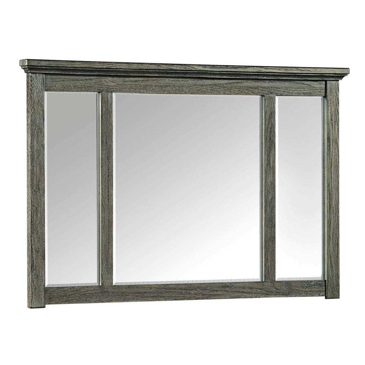 Intercon Oak Park Dresser Mirror, Brushed Pewter