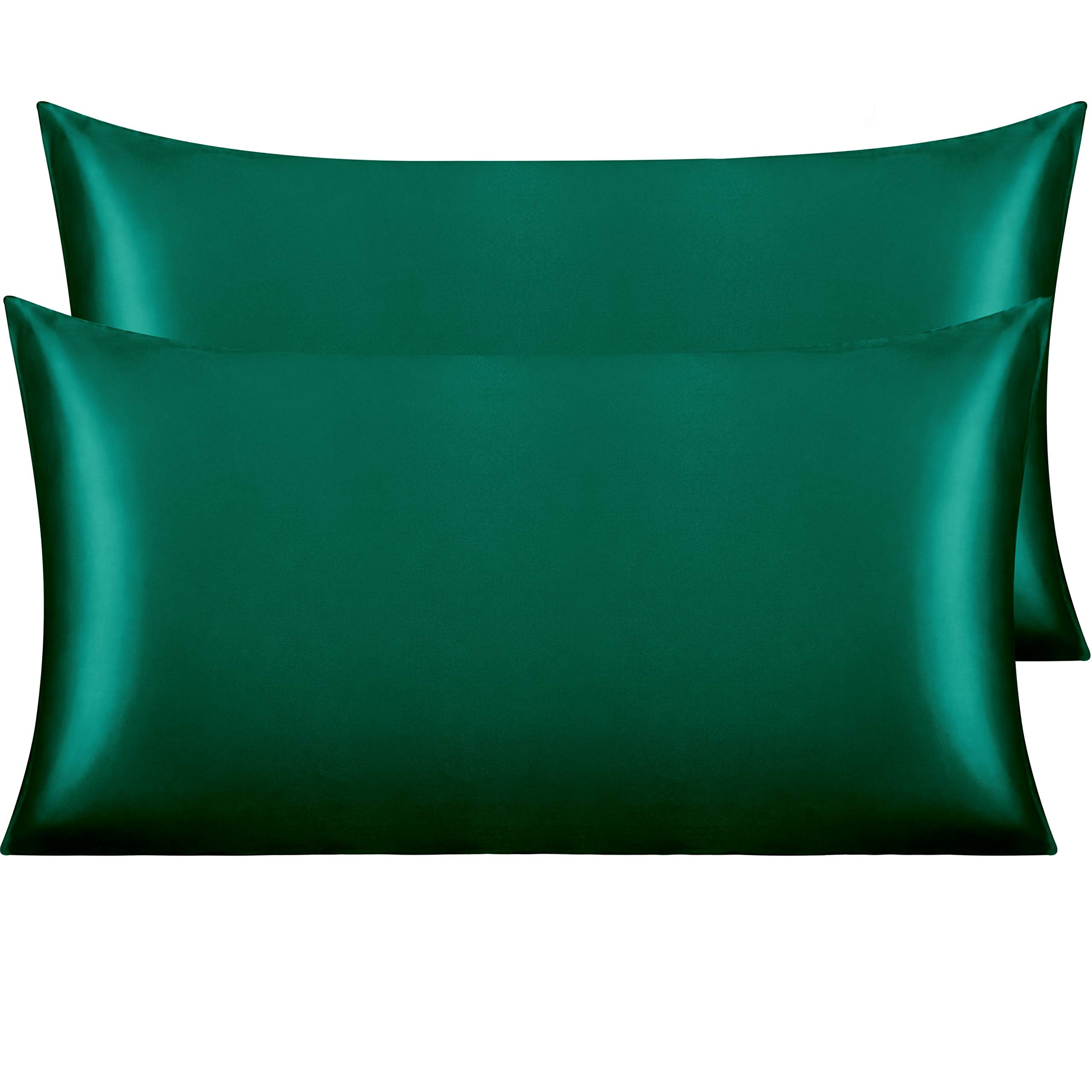 Ntbay 2 Pack Satin King Pillowcases For Hair And Skin, Luxurious And Silky Pillow Cases With Envelope Closure, 20X40 Inches, Dar