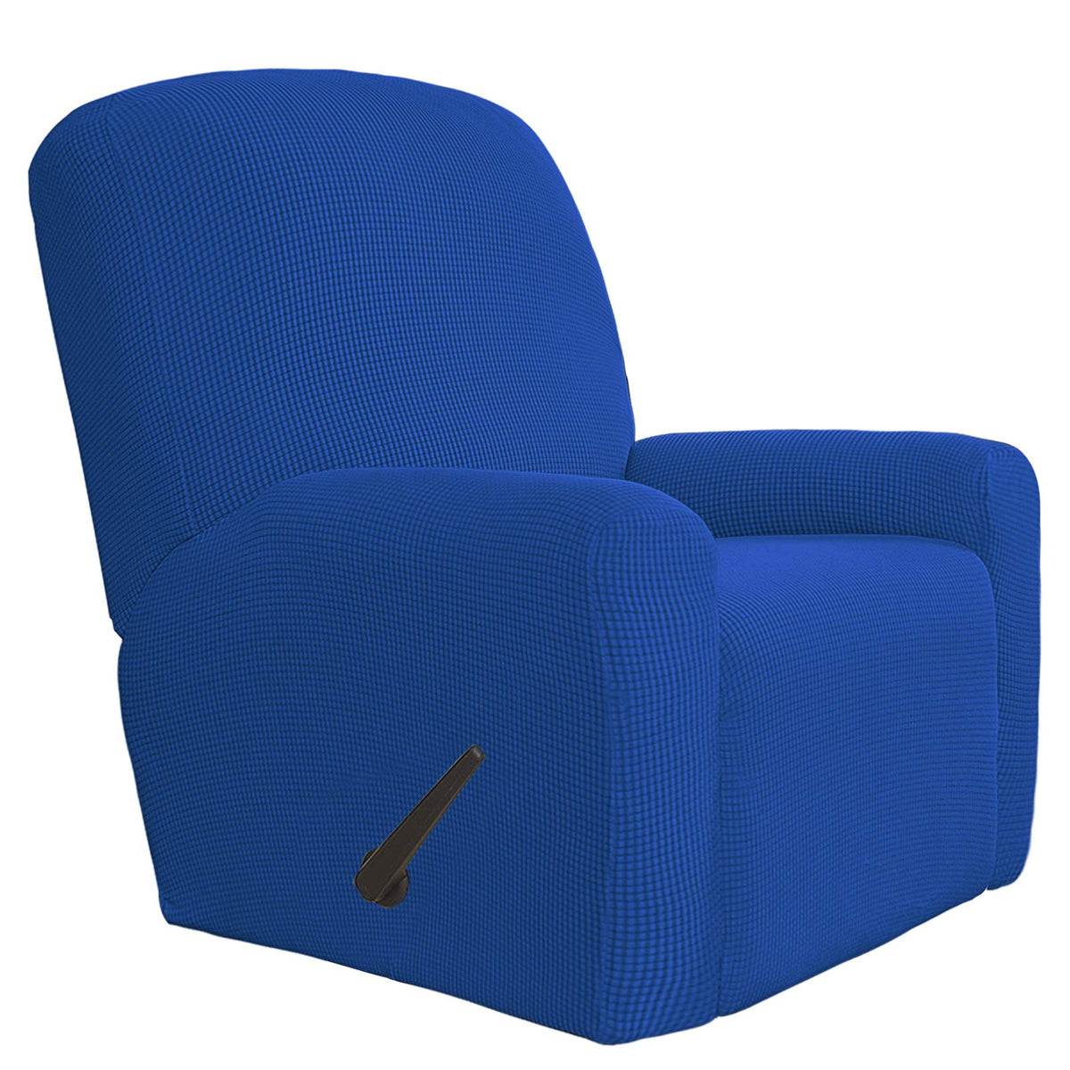 Easy Going 4 Pieces Oversized Recliner Stretch Sofa Slipcover Furniture Protector Klein Blue Couch Soft With Elastic Bottom Poly