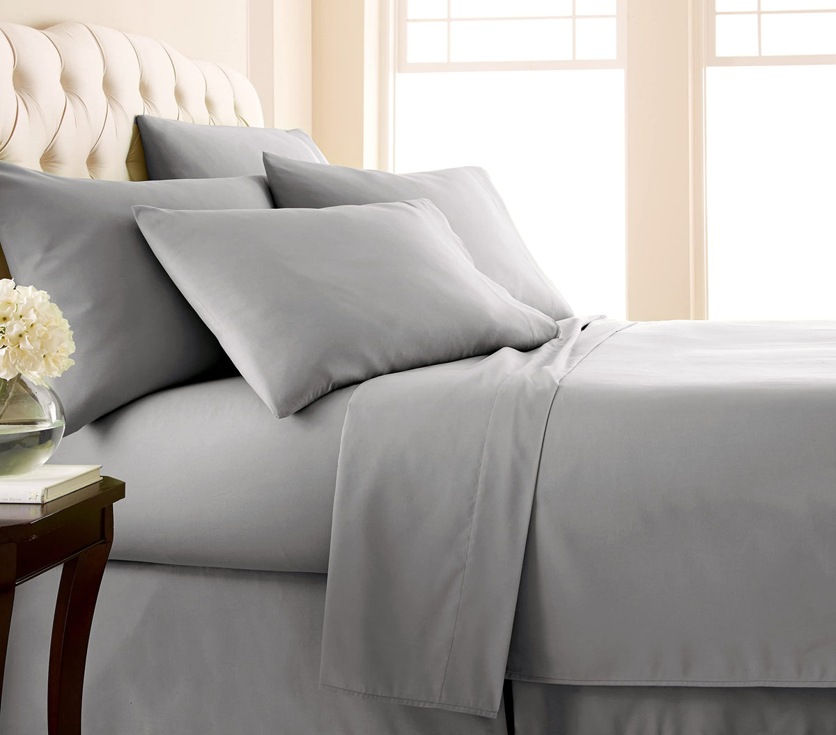Southshore Fine Living, Inc 4-Piece, 21-Inch Extra Deep Pocket Bed Sheet Set, Premium Quality, Easy Care, Shrinkage Free Sheet S