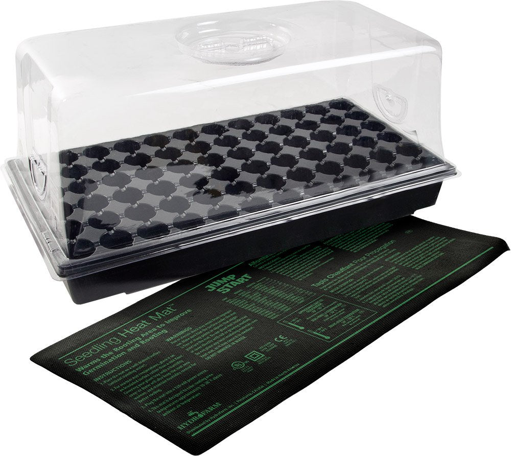 Jump Start Ck64060 Heat Mat, Tray, 72 Cell Insert Hot House, 11 X 22 Inch, Black