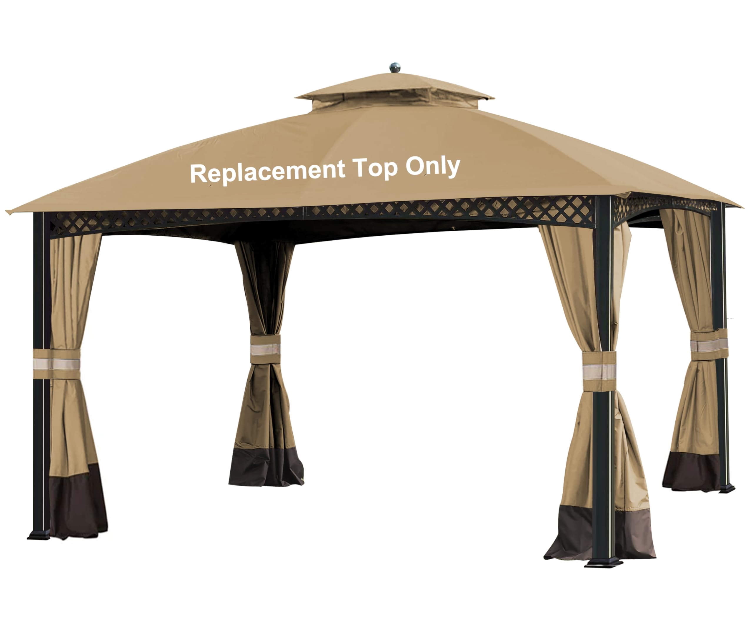 SCOCANOPY Replacement Canopy Cover for Windsor Gazebo L-GZ717PST-C, 810213583,South Hampton Gazebo L-GZ659PST A111011500 (Beige)