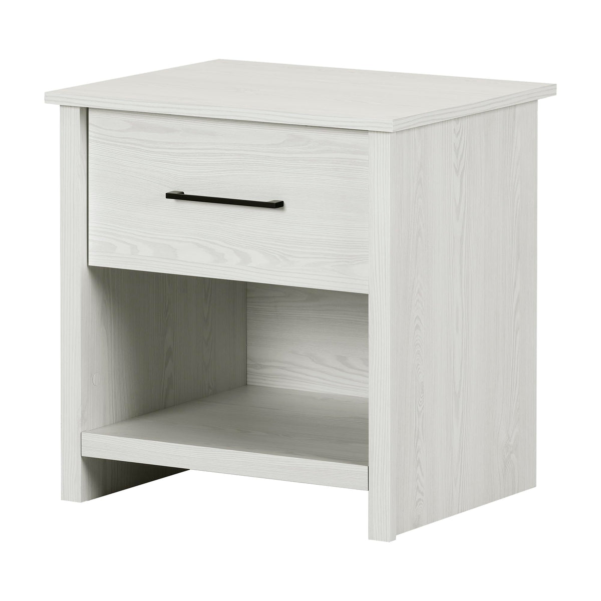 South Shore Fernley 1-Drawer Nightstand, White Pine