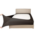 Mrs Awesome Stretch Jersey Box Spring Cover Wrap Around, Bed Skirt Alternative, Ultra Soft & Wrinkle Resistant, Full/Full Xl, Ch