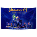 Megadeth Rust in Peace Poster Funny Flag Music Tapestry Aesthetic Decorative Durable Man Cave Wall tapestry Suitable For Indoor 