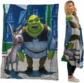 Franco Collectibles Shrek Donkey Bedding Super Soft Micro Raschel Throw, 46 In X 60 In, (Officially Licensed Product)