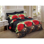Dolce Mela Dm707K Duvet Cover Set, King, Red