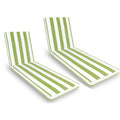 Only Choice 2 Pieces Set Outdoor Lounge Chair Cushions Patio Chaise Lounge Replacement Cushions Funiture Seat Cushions Chair Pad