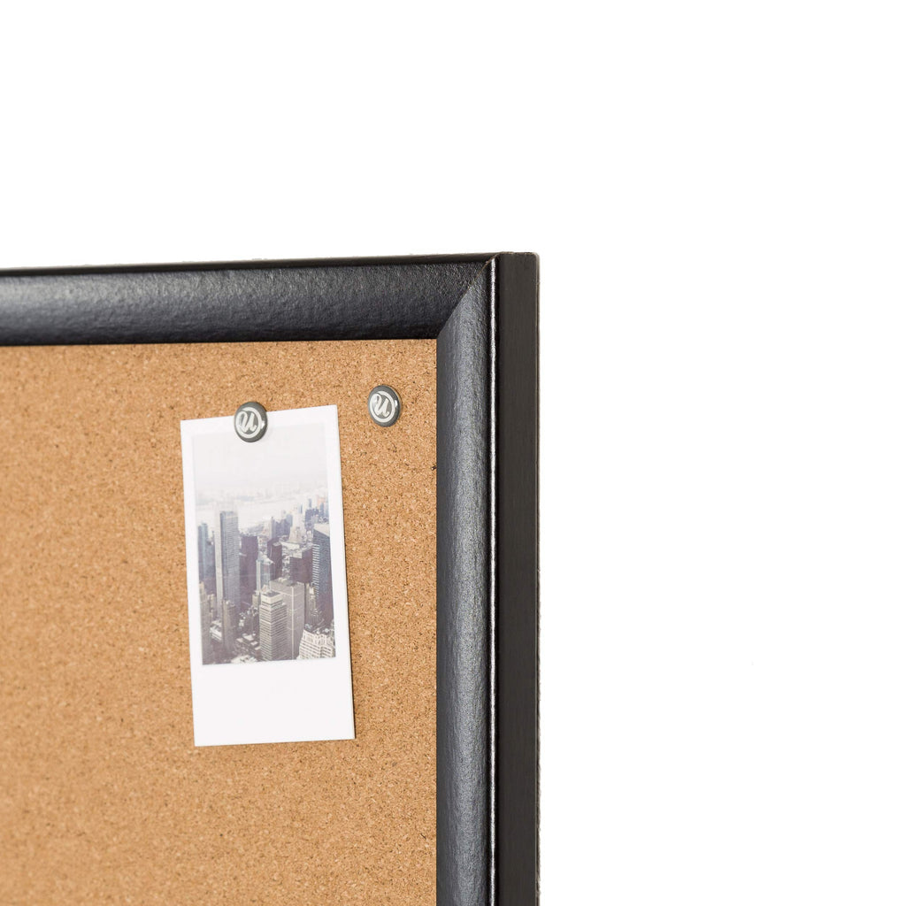 U Brands Cork Bulletin Board, 36 X 48 Inches, Black Wood Frame (2876U00-01)