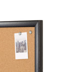 U Brands Cork Bulletin Board, 36 X 48 Inches, Black Wood Frame (2876U00-01)