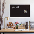 U Brands Magnetic Chalkboard, 30 'X20 ', White Wood Style Frame, Premium Matte Surface