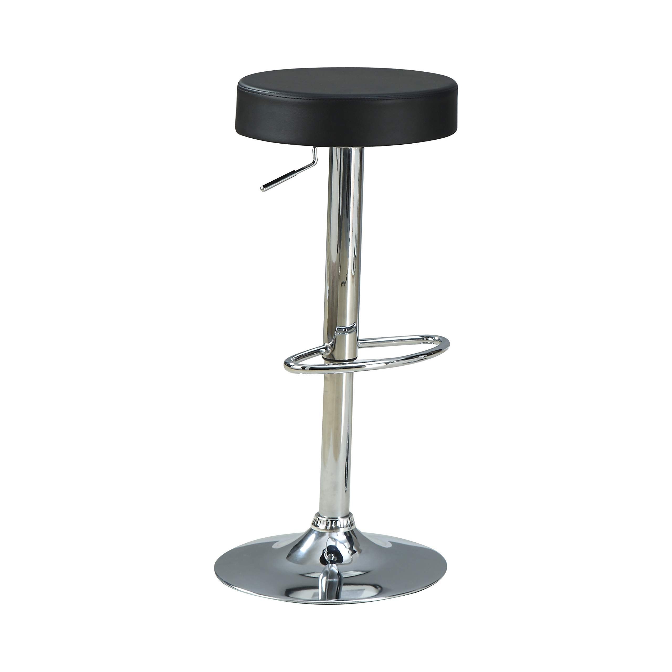 Coaster102558 29" Adjustable Bar Stool Chrome and Black