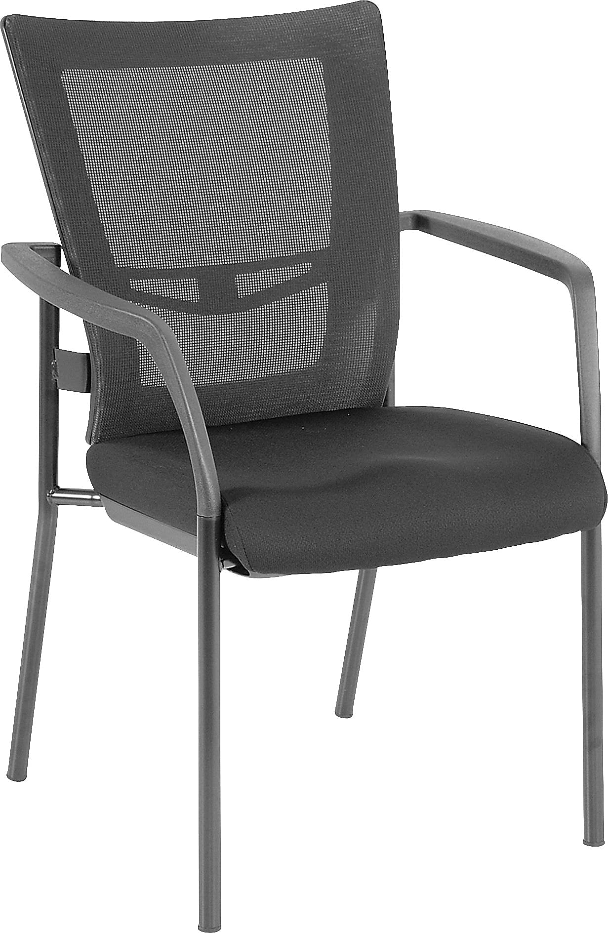 Lorell Mesh Back Guest Chair, Gray