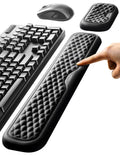 Vaydeer Wrist Rest For Keyboard And Mouse, Computer Ergonomic Wrist Support Pad, Soft Memory Foam Arm Cushion For Desk, Palm Han
