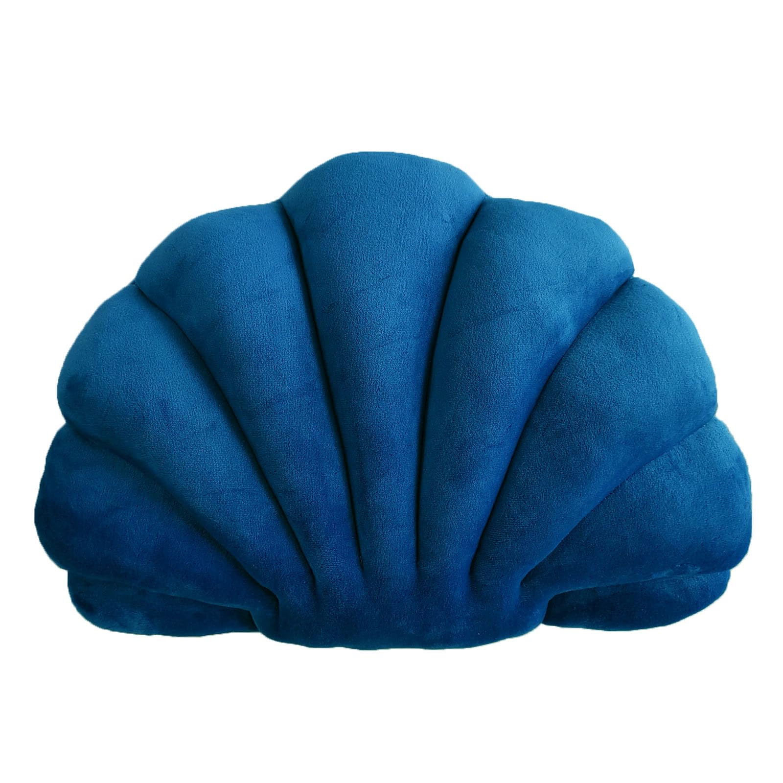 Yrxrus Shell Pillow, Royal Blue Shell Shaped Pillow, Seashell Decorative Velvet Pillow Ocean Series Cushion For Bedroom Living K