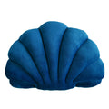 Yrxrus Shell Pillow, Royal Blue Seashell Pillow, Patio Shell Shaped Pillow, Accent Ocean Series, Ultra Soft Velvet Cushion For B