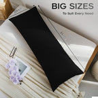 Downstoria Memory Foam Body Pillow With Removable 100% Cotton Cover, Fluffy Full Body Pillows For Adults, Large Long Bed Pillow