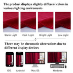 Stangh Theater Velvet Curtains Red - Winter Season Decor Soft Thick Velvet Drapes Sunlight Dimming Privacy Protect Panels For Ma