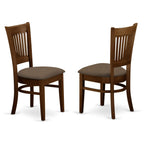 East West Furniture LYVA5-ESP-C Lynfield 5 Piece Kitchen Set for 4 Includes a Rectangle Dining Room Table with Butterfly Leaf and 4 Linen Fabric Upholstered Chairs, 36x66 Inch, Espresso