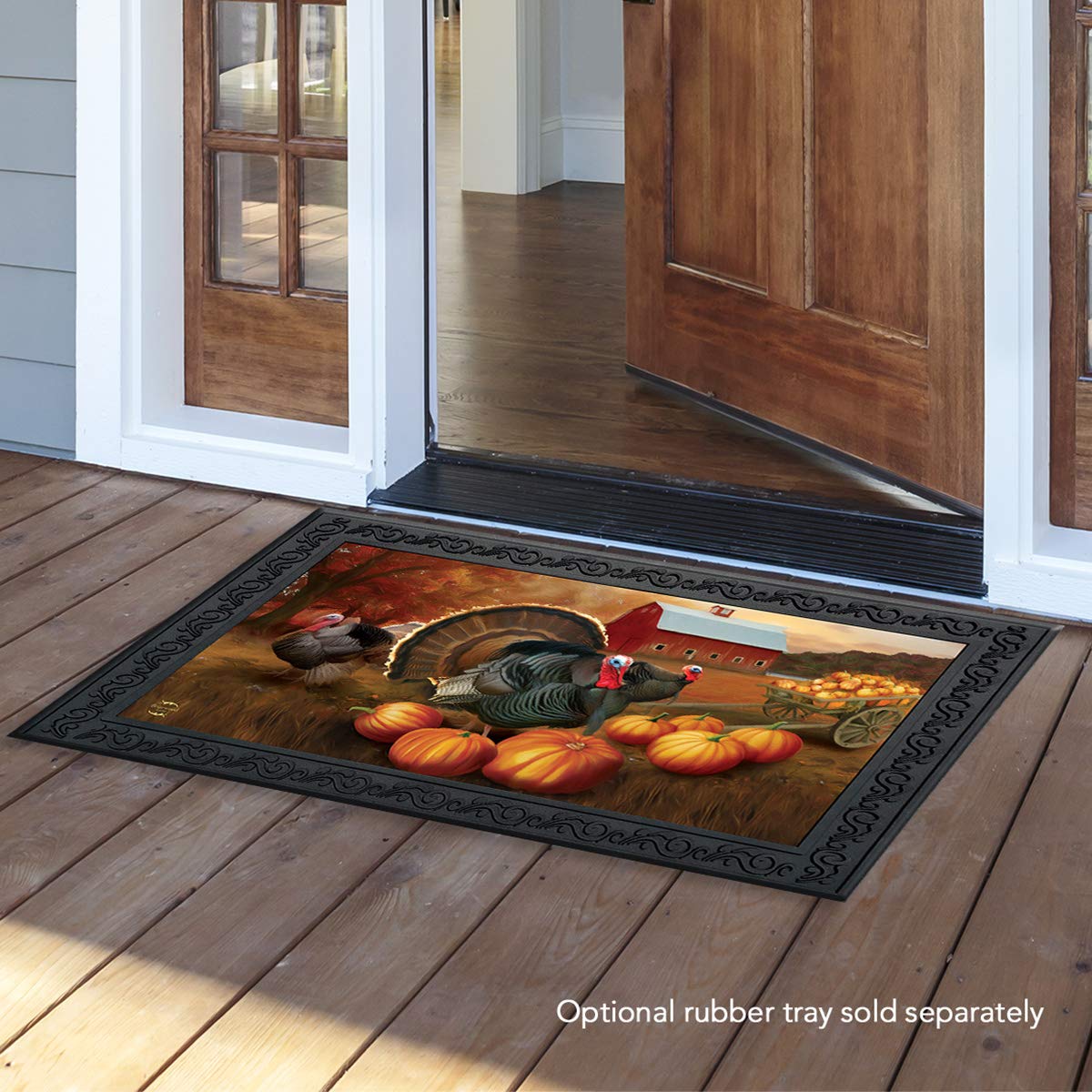 Briarwood Lane Autumn Turkeys Doormat Fall Nature Holiday Indoor Outdoor 30' X 18'