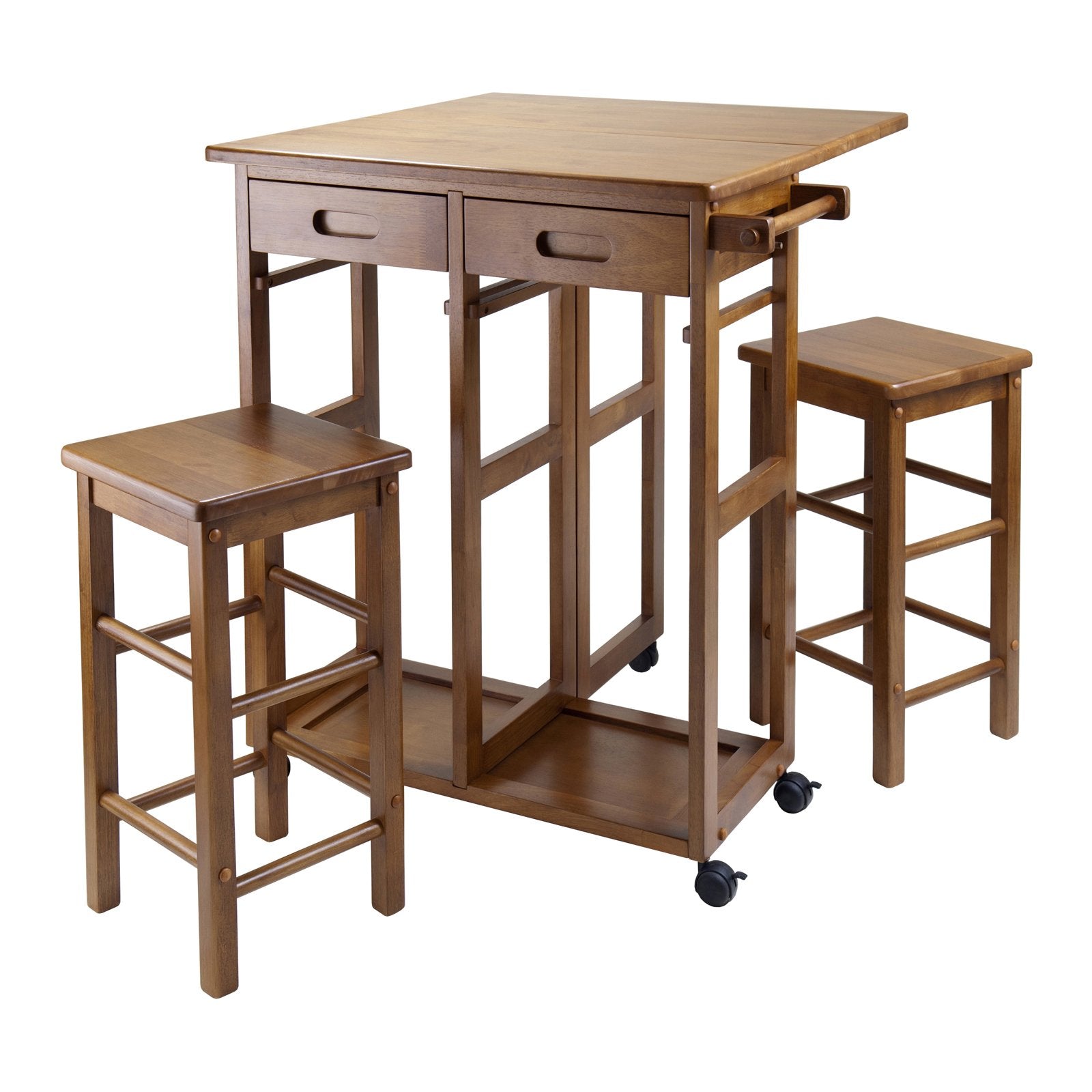 Winsome Wood Suzanne Kitchen, Square, Teak