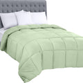 Utopia Bedding All Season 250 Gsm Comforter - Plush Siliconized Fiberfill Comforters - Box Stitched (Sage Green, Queen/Full)