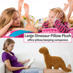Isaacalyx Large Dino Nugget Pillow, 24 Inch Brontosaurus-Soft Dinosaur Nuggets Pillow For Birthday Gifts, Theme Party Decoration