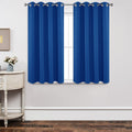 Joydeco Blackout Curtains 45 Inch Length 2 Panels Set, Thermal Insulated Long Curtains& Drapes 2 Burg, Room Darkening Grommet Cu