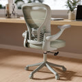 Gyi Computer Desk Chair, Ergonomic Office Desk Chairs With Mesh Back, Adjustable Lumbar Support, Height, 3D Flip-Up Arms, Wheels
