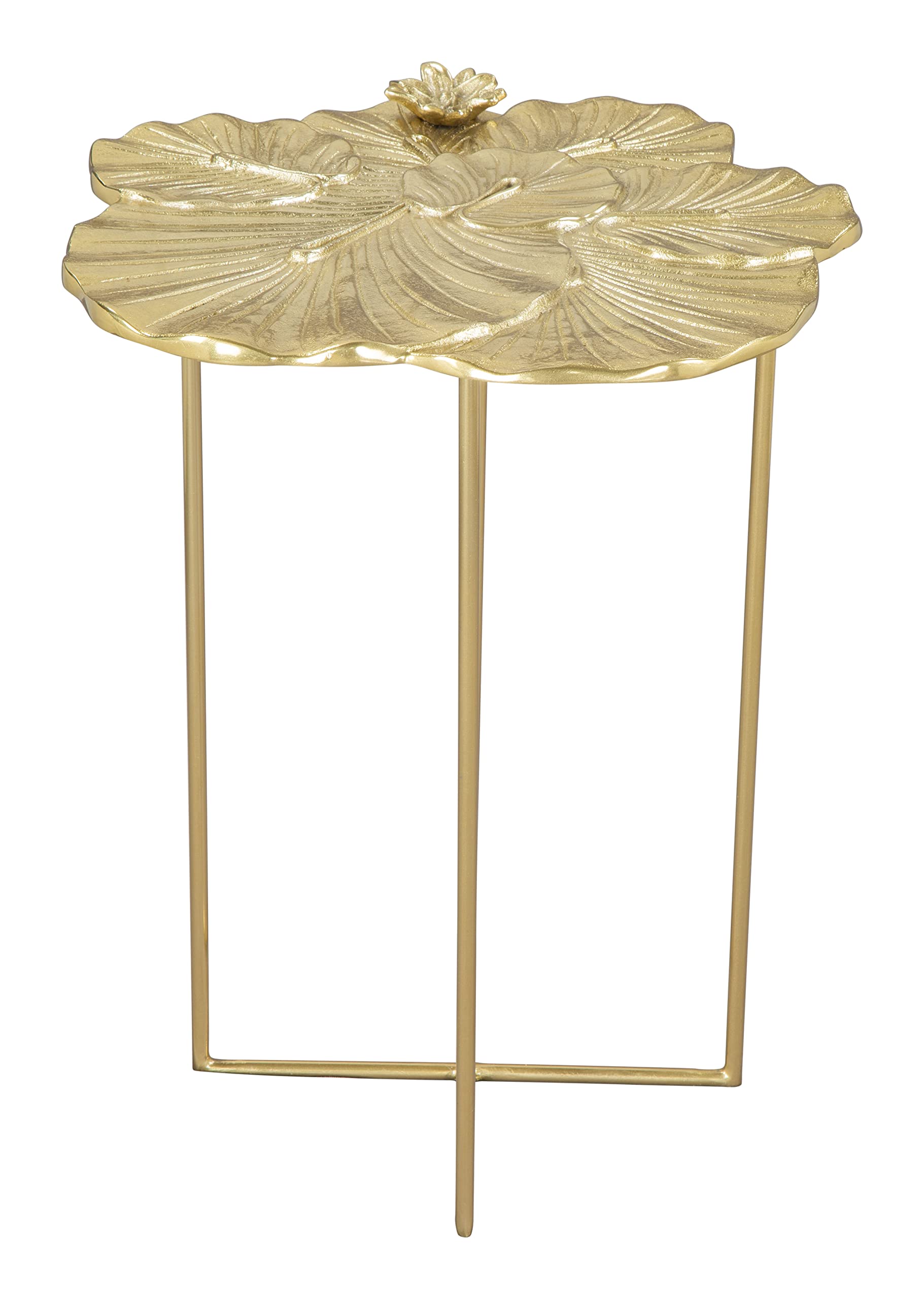 Zuo Lotus Side Table Gold