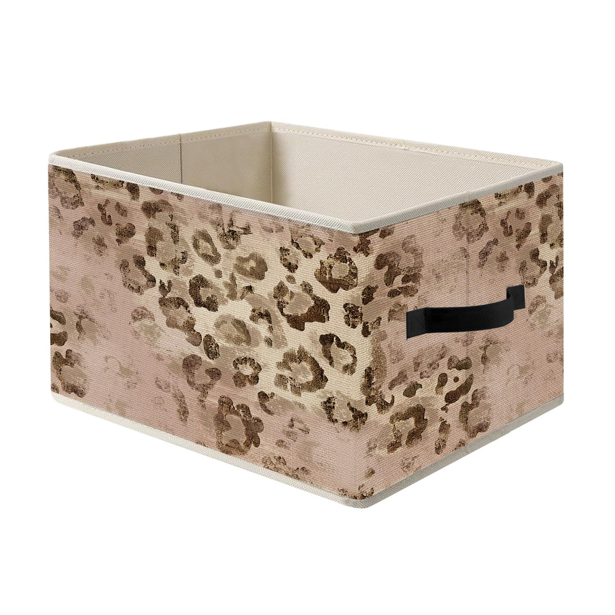 FRZSDVHNM Preppy Pink Cheetah Print Storage Basket Bin for Organizing Closet Shelves, Funky y2k Girly Pink Leopard Animal Print 