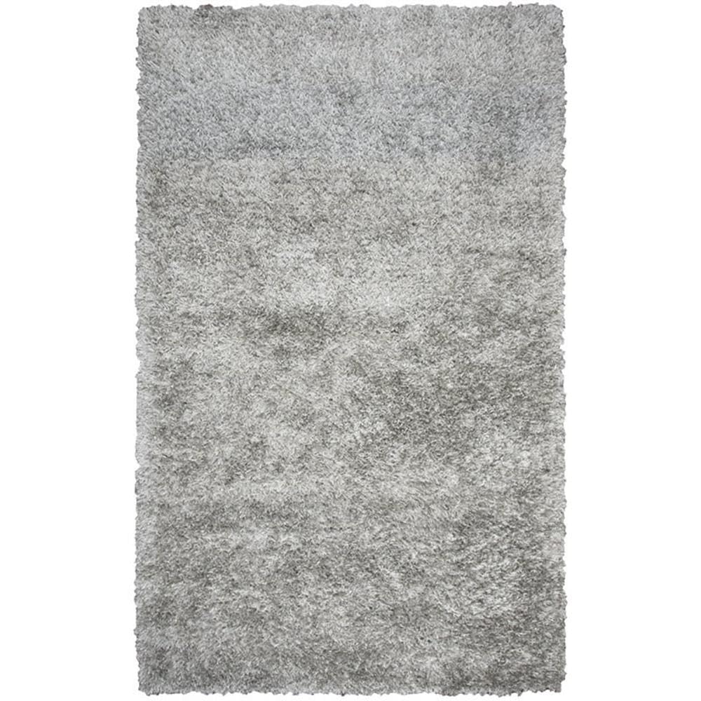 Rizzy Home Alora Decor Pearl 7'6"X9'6" Solid Gray Hand-Tufted Area Rug